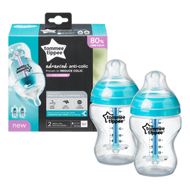 Tommee Tippee Advanced Anti-Colic Baby Bottle 260ml 2Pack