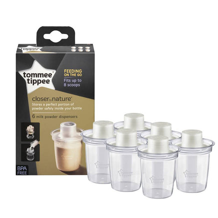  Tommee Tippee Milk Powder Dispensers 6 Pack 