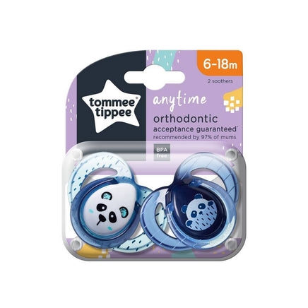  Tommee Tippee Anytime Soother 6-18M 2Pack 