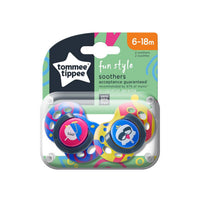 Tommee Tippee Fun Style Soother 6-18M Unisex 2Pack