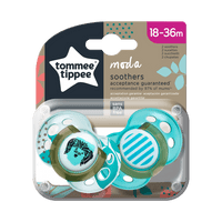 Tommee Tippee Moda Soothers 18-36M Unisex 2Pack