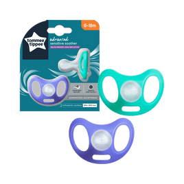 Tommee Tippee Advanced Sensitive Skin Soother 6-18M 2 Pack