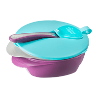 Tommee Tippee Easy Scoop Feeding Bowls With Travel Lid And Spoon