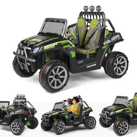  Kids Electric Ride On Peg Perego Polaris Ranger RZR Greenshadow 24V 6XL 