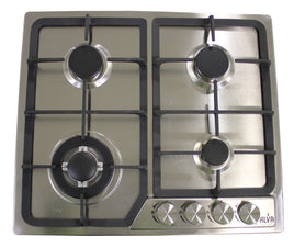 Alva™ - 60cm 4-Burner Gas Hob - Stainless Steel