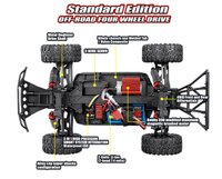 4WD Rocket Truck RC Car 1:16-Orange