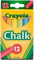 Crayola Coloured 12 Colour Anti Dust Chalk