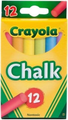 Crayola Coloured 12 Colour Anti Dust Chalk