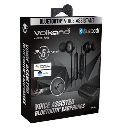 VolkanoX E01 Asista Series Voice Assisted Bluetooth Earphones 