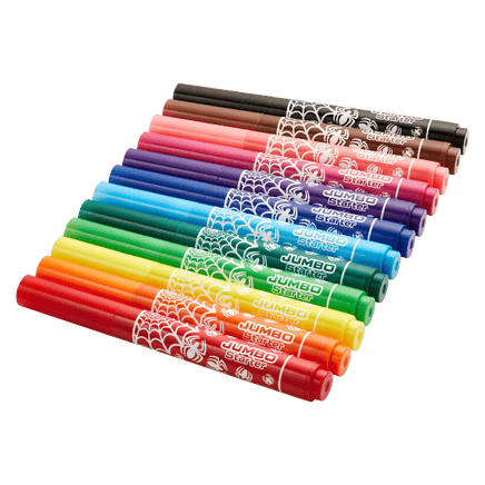  Marvel Stationery Spider-Man 12 Jumbo Fibre Markers 