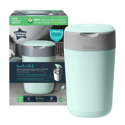  Tommee Tippee Sangenic Twist And Click Nappy Bin Eco-Friendlier 