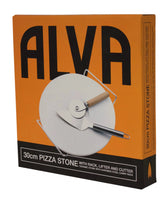 Alva™ - Pizza Stone With Lifter & Cutter