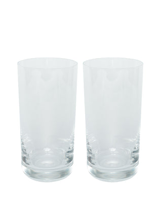  Bohemia Cristal Glassware - Bar Retro 400ml Long Drink Tumblers (2) 