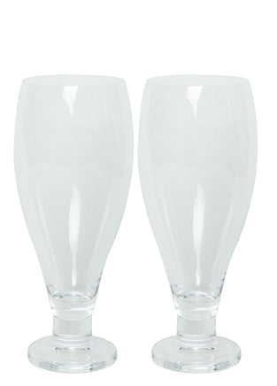  Bohemia Cristal Glassware - Bar Retro Beer Glasses 380ml (2) 