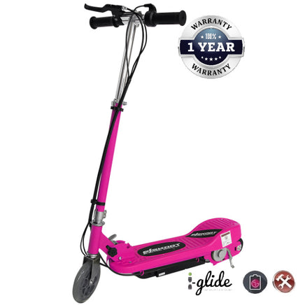 i-glide pink electric folding scooter lead acid