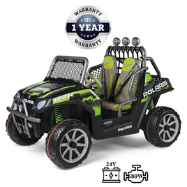 Kids Electric Ride On Peg Perego Polaris Ranger RZR Greenshadow 24V 6XL
