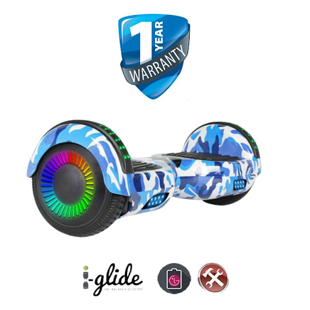  Hoverboard™ i-Glide 6.5" Bluetooth - Blue Army 