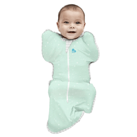 Love to Dream Swaddle Up Lite Mint Green Stars - Stage 1 0.2TOG