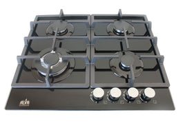 Alva™ - 4-Burner Gas Hob Glass Top