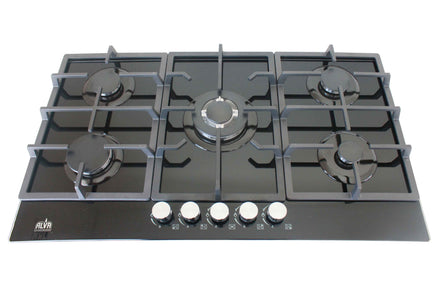  Alva™ - 5-Burner Gas Hob Glass Top 