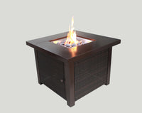 Alva™ - Gas Firetable - Wicker Finish