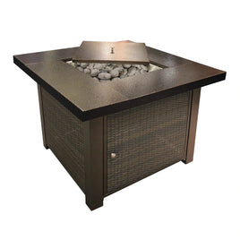 Alva™ - Gas Firetable - Wicker Finish