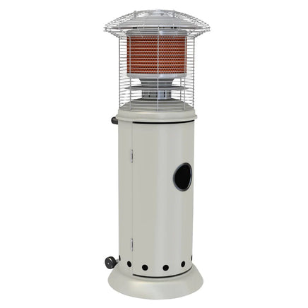  Alva™ -  Short Stand Gas Patio Heater - White 