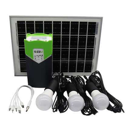  GIZZU 10W Solar Lighting Kit 