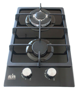 Alva™ - 2-Burner Gas Hob Glass Top
