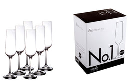 Bohemia Cristal Glassware - No. 1 Champagne 220ml (6)