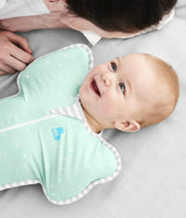 Love to Dream Swaddle Up Lite Mint Green Stars - Stage 1 0.2TOG