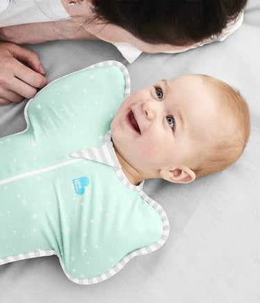  Love to Dream Swaddle Up Lite Mint Green Stars - Stage 1 0.2TOG 