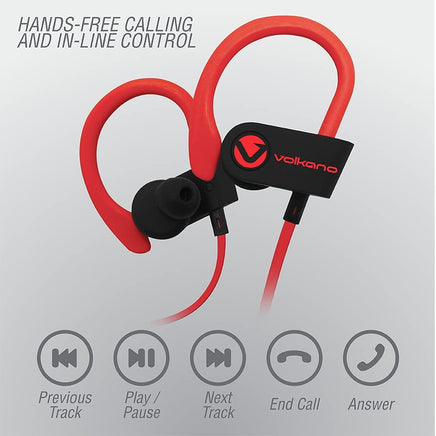  Volkano Race Series Sport Earphones Bluetooth Wireless 