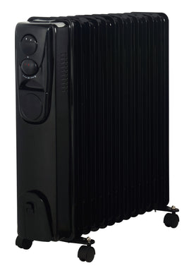 Alva™ - 13 Fins 2500W Oil Filled Black Heater