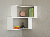 Armoire Bulut Corner Wall Shelf White