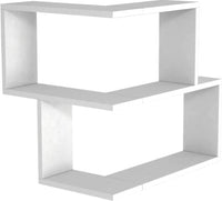 Armoire Bulut Corner Wall Shelf White