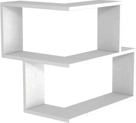 Armoire Bulut Corner Wall Shelf White CALEBO