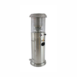 Alva™ - Short Stand Patio Heater - Stainless Steel