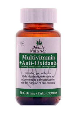 Biolife Multivitamin & Anti-Oxidants 30 Caps HM