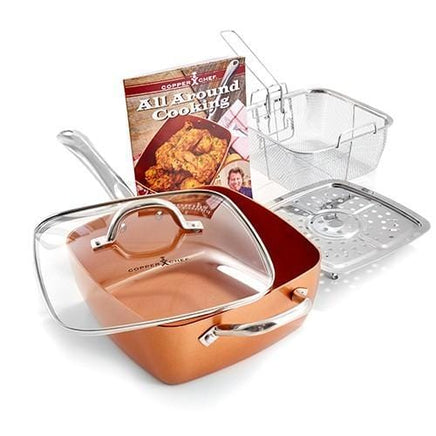  Copper Chef - 5 Piece Square Pan Set 