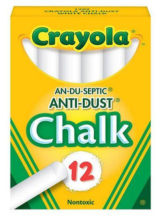  Crayola – 12 Anti-Dust Chalk-White 