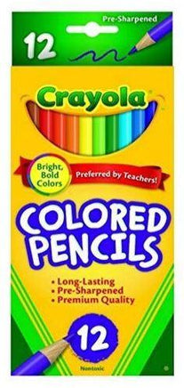  Crayola – 12 Coloured Pencils 