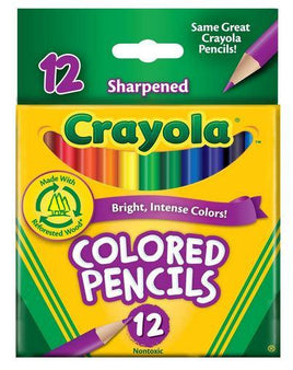 Crayola – 12 Half Length Coloured Pencils