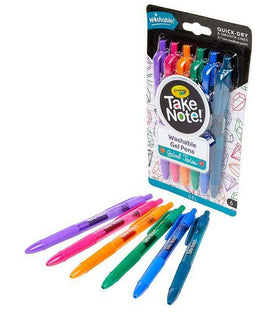 Crayola Take Note – 6 Washable Gel Pens