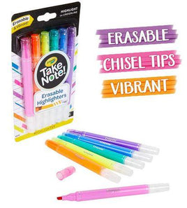 Crayola Take Note – Erasable Highlighters