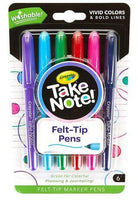 Crayola Take Note – Washable Felt Tip Markers