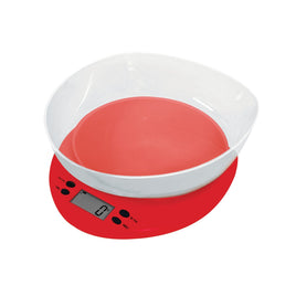 Casa™ Kitchen Scale w/Clear Bowl - Fresco Red