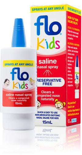 Flo Kids Saline Nasal Spray 15ml HM