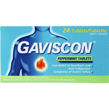 Gaviscon Peppermint Tabs 16 HM