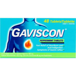 Gaviscon Peppermint Tabs 48 Helderberg Medical